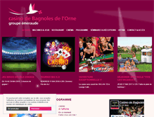 Tablet Screenshot of casino-bagnolesdelorne.com